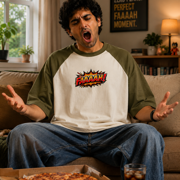 FAAAAH! Raglan Heavyweight Oversized Tee