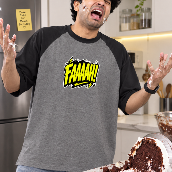 FAAAAH! Raglan Heavyweight Oversized Tee