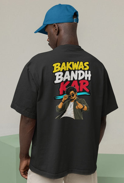 Bakwas Bandh Kar Heavyweight Oversized Tee