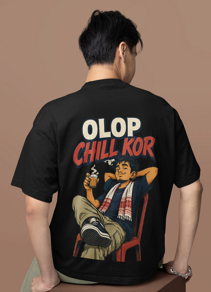 Olop Chill Kor Heavyweight Oversized Tee