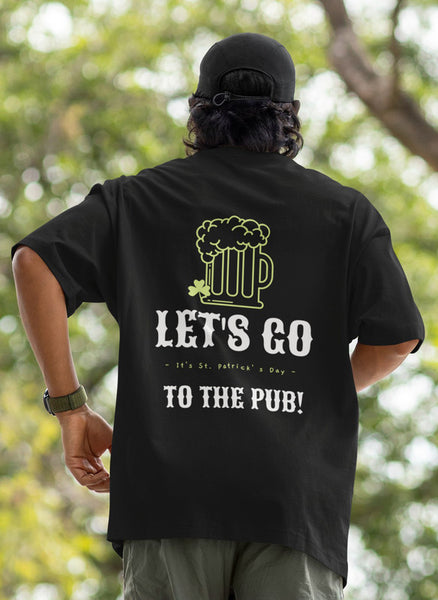 Let's Go To The Bar Heavyweight Oversized Tee