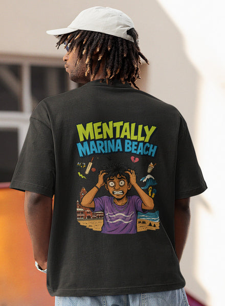 Mentally Marina Beach Heavyweight Oversized Tee