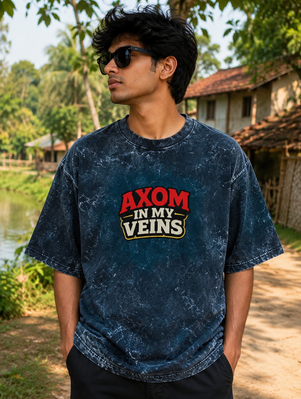 Axom In My Veins Washed Heavyweight Oversized Tee