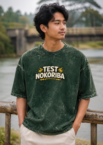Test Nokoriba Washed Heavyweight Oversized Tee