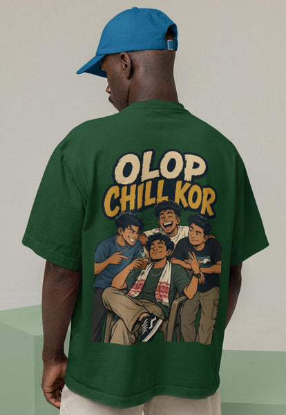 Olop Chill Kor Heavyweight Oversized Tee