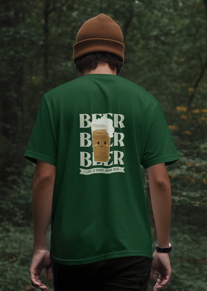Life Is Short, Drink Beer Heavyweight Oversized Tee