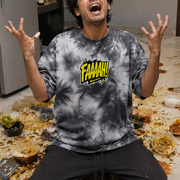 FAAAAH! Tie Dye Heavyweight Oversized Tee