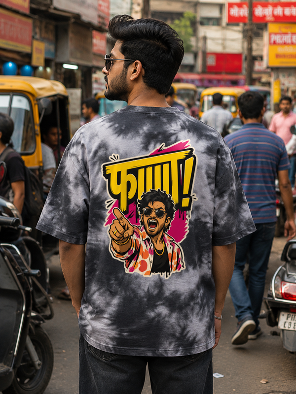 FAAAAH! Tie Dye Heavyweight Oversized Tee
