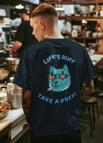 Life's Ruff Take A Puff Heavyweight Oversized Tee