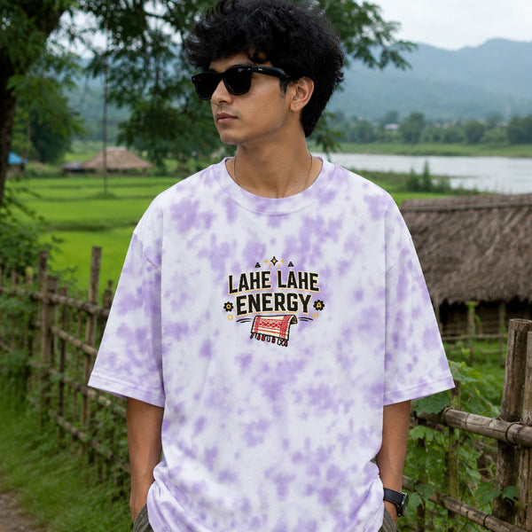 Lahe Lahe Energy Tie Dye Heavyweight Oversized Tee