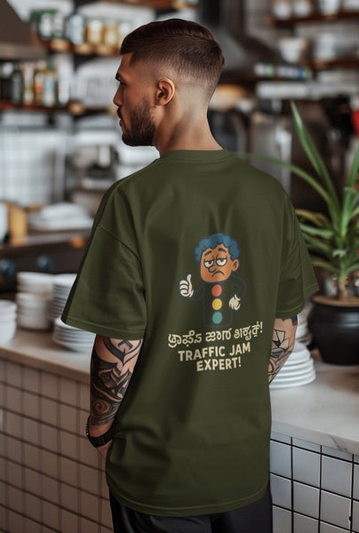 Traffic Jam Expert 3 Heavyweight Oversized Tee