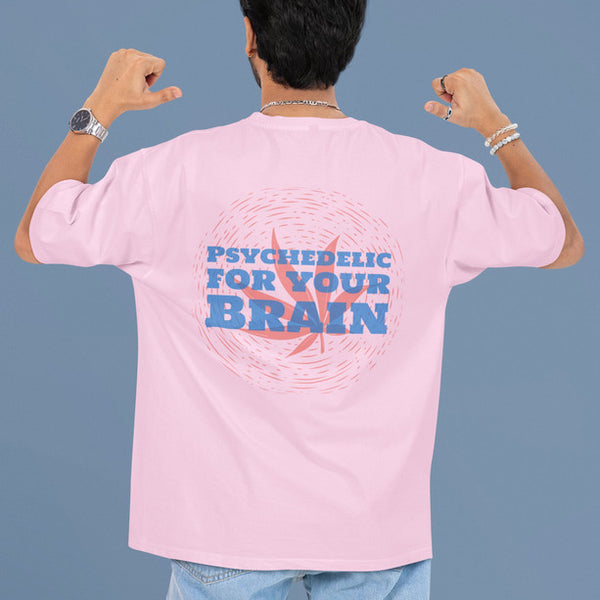 Psychedelic For Your Brain Heavyweight Oversized Tee