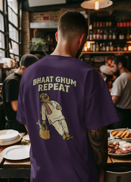Bhaat Ghum Repeat Heavyweight Oversized Tee