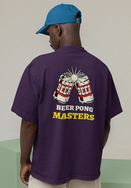 Beer Pong Masters Heavyweight Oversized Tee