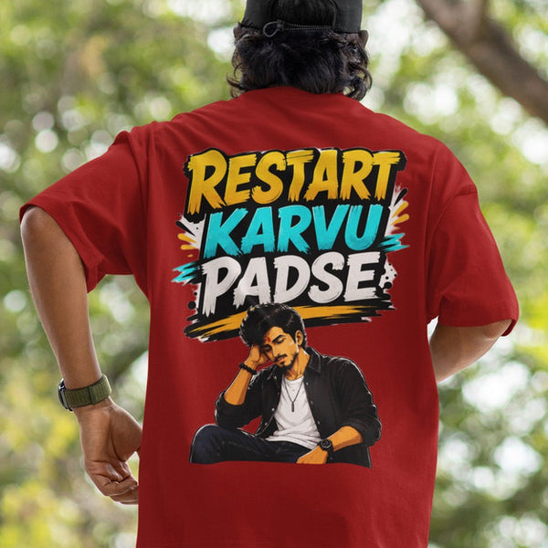 Restart Karvu Padse Heavyweight Oversized Tee