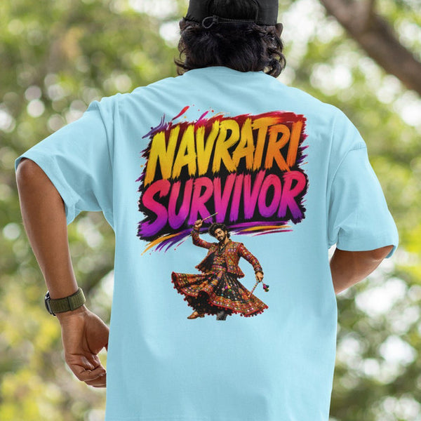 Navratri Survivor Heavyweight Oversized Tee