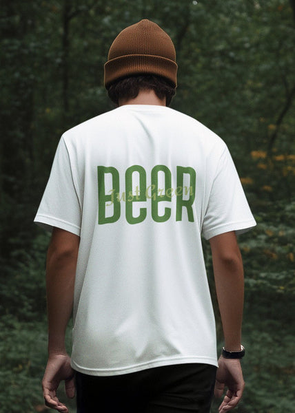 Beer Just Green Heavyweight Oversized Tee