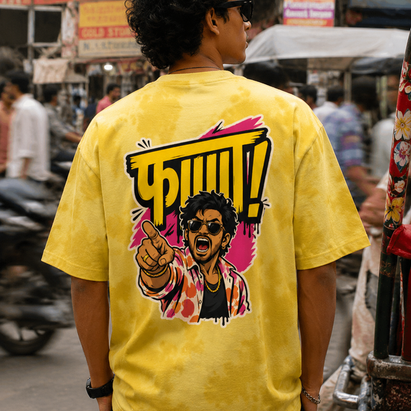 FAAAAH! Tie Dye Heavyweight Oversized Tee