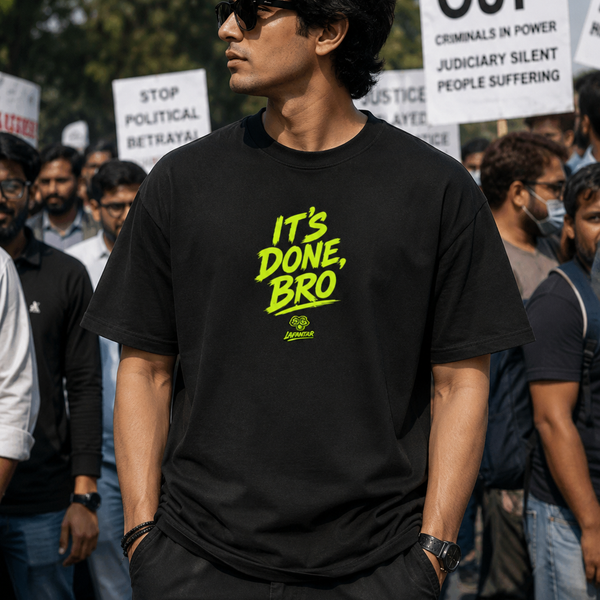 It's Done, Bro Heavyweight Oversized Tee