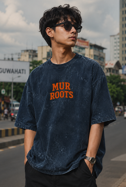 Mur Roots Washed Heavyweight Oversized Tee