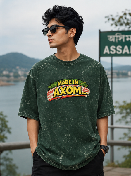 Made In Axom Washed Heavyweight Oversized Tee